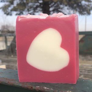 Hand-Crafted All Natural Valentine's Day Soap - Lot of 3